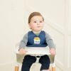 Picture of Bella Tunno Wonder Bib - Waterproof Silicone Bibs for Boys & Girls, Non-toxic & BPA Free Silicone Baby Bibs & Toddler Bibs with Adjustable Neck, Easy to Clean (Stud Muffin)