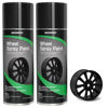 Picture of NADAMOO Aluminum Wheel Spray Paint, Car Rim Aerosol Paint for Recolor and Protection of Metal Surface, Semi-gloss Black, 2 Cans, 13 Oz Per Can