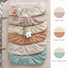 Picture of Lulu moon Muslin Crib Sheets - Fitted Crib Mattress Sheets for Boys and Girl - 28"x 52", 2 Pack (Beige & Caramel)