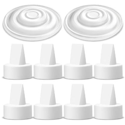 Picture of Maymom Pump Parts Compatible with Spectra S1 Spectra S2 Spectra Incl Duckbill Valve Replace Spectra Duckbill Valve Spectra S2 Replacement Parts Not Original Spectra Pump Parts (8 Duckbill 2 Membrane)
