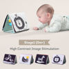 Picture of Taf Toys Savannah Infant Tummy-time Soft Crinkle Activity Book with Huge Baby Safe Mirror, 3D Activities, Textures and a Soft Baby Teether