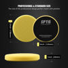 Picture of SPTA Yellow Medium Cut Pad, Buffing Polishing Pads, 1Pc 5.5 Inch Face for 5 Inch 125mm Backing Plate Compound Buffing Sponge Pads for Car Buffer Polisher Compounding, Polishing and Waxing -FPTSS5Y