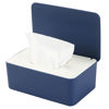 Picture of NOVWANG Wipes Dispenser, Baby Wipe Holder, Keeps Wipes Fresh, Refillable Wipe Container Baby Wipes Case for Bathroom Wipes Pouch Case, Deep Blue