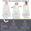 Picture of Ftikvo Swaddle-Blanket Baby Girl & Boy Swaddles Newborn Infant Transition 100% Cotton Wrap Blankets, 3-Way Adjustable Wearable Blanket, TOG 1.0 (Dinosaur, 3-6 Month)