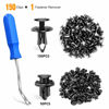 Picture of GOOACC 150 pcs Push-Type Bumper Fasteners Rivet Clips-2 Sizes Universal Auto Clips & Fastener for Bumper Fender Clips Replacement-Fastener Removal Tool Included (150PCS Clip)