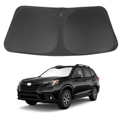 Picture of Windshield Sun Shade Custom Fit 2019-2024 Subaru Forester Accessories(Crossover, Base, Premium, Sport, Limited) Front Sunshade Keep Car Interior Cool