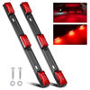 Picture of Nilight 9 LED Marker Tail Trailer Light Bar 14.2Inch 2 PCS Red Clearance Identification Running Marker ID Rear Stainless Steel Bracket for 12V Pickup Truck Trailer RV Boat