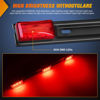 Picture of Nilight 9 LED Marker Tail Trailer Light Bar 14.2Inch 2 PCS Red Clearance Identification Running Marker ID Rear Stainless Steel Bracket for 12V Pickup Truck Trailer RV Boat