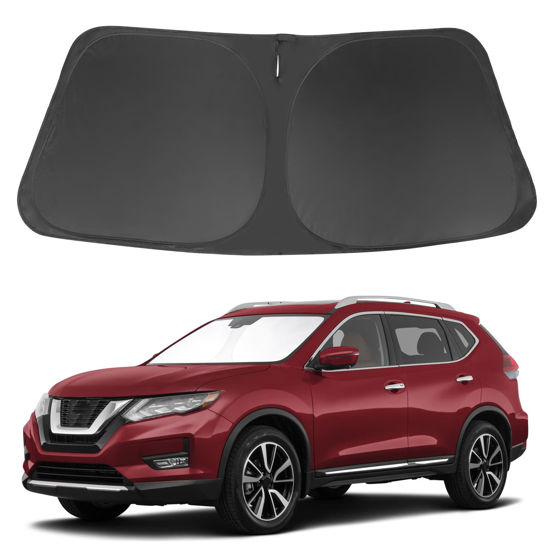 Picture of Windshield Sun Shade Compatible with 2014-2020 Nissan Rogue Accessories (NOT for Rogue Sport & 2021 Rogue 3rd Gen. T33) Sunshade Sun Visor Protector