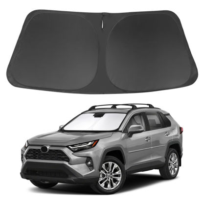 Picture of Windshield Sun Shade Front Window Sunshade Fit for Toyota RAV4 RAV-4 2019-2024 Accessories Auto Interior Sun Visor Heat Protection