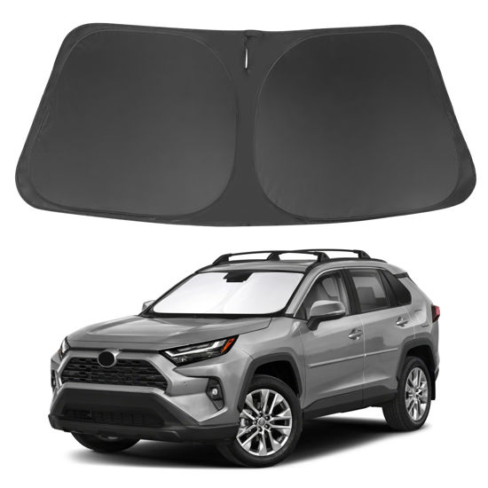 Picture of Windshield Sun Shade Front Window Sunshade Fit for Toyota RAV4 RAV-4 2019-2024 Accessories Auto Interior Sun Visor Heat Protection