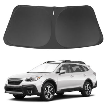 Picture of Windshield Sun Shade Compatible with 2020-2024 Subaru Outback SUV, Base, Premium, Limited, Touring Accessories Sun Visor Heat Protection Keeps Car Cool