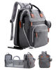 Picture of ISMGN Diaper Bag Backpack with Changing Station, Extra Large Diaper Bag, Multifunctional Diaper Bag, Baby Bag, Deep Gray