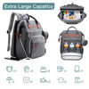 Picture of ISMGN Diaper Bag Backpack with Changing Station, Extra Large Diaper Bag, Multifunctional Diaper Bag, Baby Bag, Deep Gray