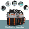 Picture of ISMGN Diaper Bag Backpack with Changing Station, Large Diaper Bag, Baby Bag, Multifunctional Diaper Bag, GreyBlack