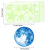 Picture of Glow in The Dark Stars for Ceiling Glow in The Dark Moon and Space Wall Decals Luminous Astronaut Universe Planet Galaxy Wall Stickers for Kids Boys Girls Bedroom Christmas Gift Green