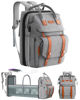 Picture of ISMGN Diaper Bag Backpack with Changing Station, Large Diaper Bag, Baby Bag, Multifunctional Diaper Bag, Gray