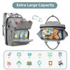 Picture of ISMGN Diaper Bag Backpack with Changing Station, Large Diaper Bag, Baby Bag, Multifunctional Diaper Bag, Gray