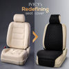 Picture of IVICY Linen Car Seat Cover for Cars - Non-Slip Soft & Breathable - Front Car Seat Protector Covers Universal Fits Most Automotive, Vans, SUVs, Trucks - 1 Unit - Black
