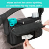 Picture of Stroller Organizer Non Slip Straps Stroller Caddy With Cup Holder, Stroller Bag for Phone, Pet Stroller Accessories, Universal Fits Uppababby Vista v2 Wonderfold Wagon, Doona and More