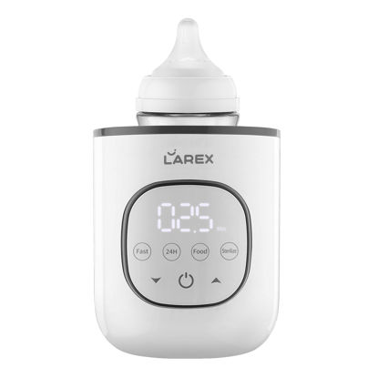 Picture of LAREX Bottle Warmer, Fast Baby Bottle Warmer for Breastmilk and Formula, with Timer and Accurate Temp Control, 8 in 1 Baby Milk Warmer BPA Free with Digital Display, Bottle Warmers for All Bottles