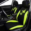 Picture of Flying Banner Butterfly car seat Covers ful Set Fashion Universal Lady Woman Female Rear Bench Split Colorized (Green, Full Set)