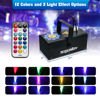 Picture of TCFUNDY 500W Fog Machine with 9 LED Lights, Vertical Smoke Machine 12 Color Lights Effect, Portable Fog Maker with Remote Control for Halloween Wedding