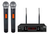 Picture of innopow 200-Channel Wireless Microphones System, Dual UHF Metal Cordless Mic Set, Auto Scan, Long Range 200-240Ft,16 Hours Use for Karaoke Singing, Church, 2022 Version(WM333)