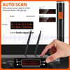 Picture of innopow 200-Channel Wireless Microphones System, Dual UHF Metal Cordless Mic Set, Auto Scan, Long Range 200-240Ft,16 Hours Use for Karaoke Singing, Church, 2022 Version(WM333)