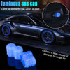 Picture of 12PCS Fluorescent Car Tire Valve Stem Caps, Luminous Wheel Valve Tire Air Cover, Illuminated Dustproof Corrosion Resistant, Auto Accessories Fit for Motorcycles, SUV, Trucks, Bicycles (Blue/12PCS)