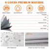 Picture of Waterproof Car Covers Replace for 2021-2024 Ford Bronco 4 Door, 6 Layers Silver All Weather Car Cover with Zipper Door & Windproof Bands for Snow Rain Dust Hail Protection