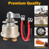 Picture of 12-48V 200A Master Battery Disconnect Switch & 4 AWG 1FT Battery Cables Set, High Current Battery Power Cutoff Killer Switch for Car Vehicle RV Truck Boat Marine ATV On/Off Battery Isolator Switch