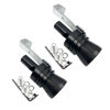 Picture of DEVMO 2pcs XL Size Aluminum Alloy Universal Turbo Sound Exhaust Muffler Pipe Whistle Car Roar Maker (XL-Black)
