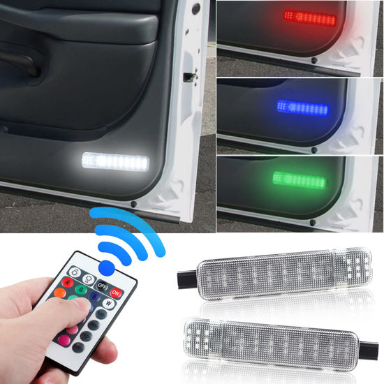 Picture of NDRUSH RGB LED Interior Door Panel Courtesy Light Door Light Assembly Compatible with Silverado/Sierra C/K 1500 2500 3500 Pickup Suburban Tahoe Avalanche Yukon Cadillac Escalade
