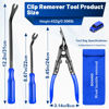 Picture of Doaho Car Clip Removal Tool, 3 Pcs Panel Clip Pliers Set Fastener Remover, Auto Retainer Clip Trim Rivet Removal Tool Kit