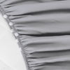 Picture of Crib Bed Skirt Grey 4 Sides Pleated Dust Ruffle Bed Skirt, Adjustable Nursery Crib Bedding for Baby Girls or Baby Boys, Fit All Standard Crib Toddler Bed Skirts Machine Wash