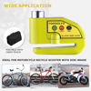 Picture of YOHOOLYO Alarm Disc Lock Motorcycle Disc Brake Lock Anti-Theft Waterproof 110 dB 7mm Pin 5ft Reminder Cable for Motorcycles Bike Scooter Carry Pouch