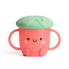 Picture of Itzy Ritzy Toddler Snack Cup - Spill-Proof Snack Cup for Toddlers with Soft Silicone Lid for Easy Food Access - Easy-To-Hold Kids Snack Container With Handles - Ideal for 12 months & Up (Strawberry)