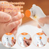 Picture of haakaa Electric Nail Trimmer Replacement Pads Baby Nail Trimmer Heads for Standard Baby Nail File, Suitable for 12+Months, Orange