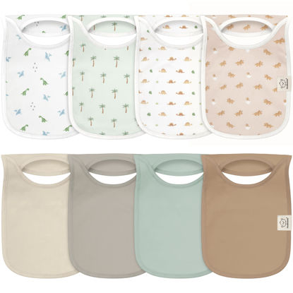 Picture of 8-Pack Baby Bibs for Boys, Girls - Pullover Bibs for Baby Girl, Baby Boy, Baby Girl Bib, Baby Boy Bibs, Baby Bandana Bibs,Baby Bibs For Drooling And Teething,Infant Bibs,Newborn (Roarsome)