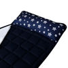 Picture of Moonsea Toddler Nap Mat Boy Navy with Pillow and Fleece Minky Blanket, Lightweight and Soft Perfect for Kids Preschool, Daycare, Travel Sleeping Bag for Boys, 21" x 50" Fit on a Standard Cot