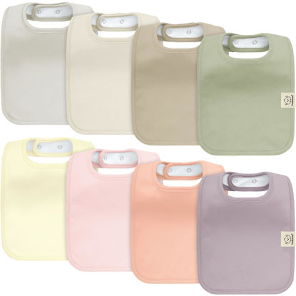Picture of KeaBabies 8-Pack Organic Baby Bibs for Boy, Girl, Drool Bibs for Baby Boy & Girl Toddler, Infant Bibs, Cotton Bibs, Super Absorbent Drooling Teething Bibs (Embrace)