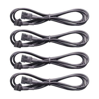 Picture of Rock Light Extension Wire 4 PCS,47 Inch 4 Pin LED Extension Cable,Neon Accent Kits RGB LED Light Extension Cable for Trucks Motorcycle Car ATV Strip Rock Lights.