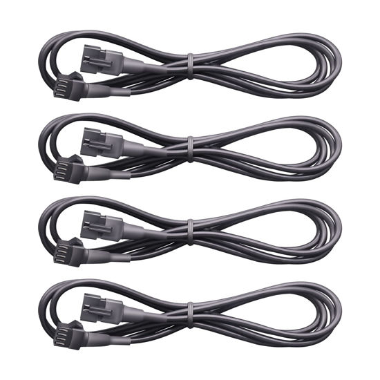 Picture of Rock Light Extension Wire 4 PCS,47 Inch 4 Pin LED Extension Cable,Neon Accent Kits RGB LED Light Extension Cable for Trucks Motorcycle Car ATV Strip Rock Lights.