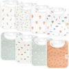 Picture of KeaBabies 8-Pack Organic Baby Bibs for Boy, Girl, Drool Bibs for Baby Boy & Girl Toddler, Infant Bibs, Cotton Bibs, Super Absorbent Drooling Teething Bibs (Wilderness)
