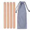Picture of 2 Pairs Classical Wood Claves Musical Percussion Instrument, 8 Inch Rhythm Natural Hardwood Sticks with a Carry Bag
