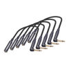 Picture of HUALEU 5-Pack 1FT Right Angle 1/4 Inch TS Mono Male to 1/4 Inch TS Female Adapter, 1/4 Male to Female Guitar Patch Cable,6.35mm 1/4" Mono Connector for Bottom Plug Guitar/V-Shape Guitar