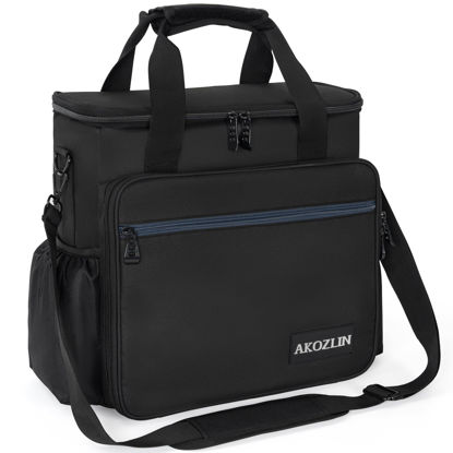 Picture of AKOZLIN Padded Mixer Gig Bag DJ Controller Travel Shoulder Bag Case 13"X13"X5.5"Fit For MG06, AG03, MG10X, Mix8, ProFX8 and More Equipment