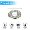 Picture of 4PCS Bling Inner Car Door Lock Cover Stickers, Rhinestones Pull Rod Bolt Decorations, Crystal Auto Decals for Women Girls, Sparkly Car Door Lock Pin Caps for C Class C200L GLC260 C260L
