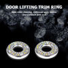 Picture of 4PCS Bling Inner Car Door Lock Cover Stickers, Rhinestones Pull Rod Bolt Decorations, Crystal Auto Decals for Women Girls, Sparkly Car Door Lock Pin Caps for C Class C200L GLC260 C260L